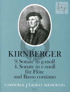 Kirnberger 2 Sonaten (No.9 g-moll No.4 e-moll) Flöte-Bc