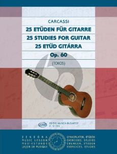Carcassi 25 Studies Op.60 for Guitar (Edited by Zoltan Tokos)