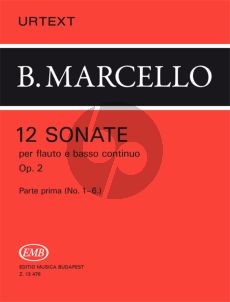 Marcello 12 Sonatas Op.2 Vol.1 No.1 - 6 for Flute and Bc