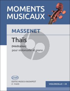 Massenet Meditation from Thais Violoncello-Piano (transcr. Arpad Pejtsik)