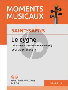 Saint Saens Le Cygne (The Swan) Violin and Piano (Edited by Janos Pallagi)