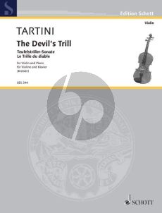 Tartini Teufelstriller-Sonate g-moll Violine und Klavier (Fritz Kreisler)