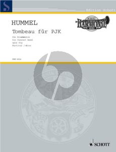 Hummel Tombeau fur PJK Op.81g (1998) Concert Band Score