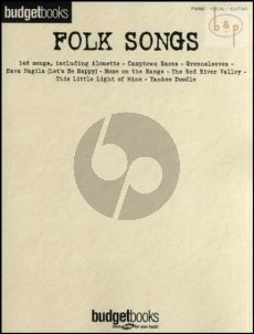 Budgetbooks: Folk Songs Piano-Vocal-Guitar