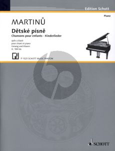 Martinu Chansons pour Enfants H.184 bis (edited by Eva Velicka) (fr./cz./germ.)