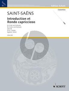 Saint-Saens Introduction et Rondo Capricioso Op.28 (Violin-Orch.) (Full Score) (edited by Maria Egelhof and Wolfgang Birtel)