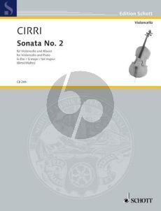 Cirri Sonata No. 2 G-major Violoncello and Bc (edited by W.Birtel)