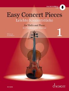 Easy Concert Pieces vol.1 Violin and Piano (Bk-Audio Online) (edited by Peter Mohrs)
