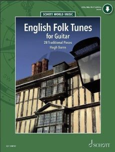 English Folk Tunes for Guitar (28 Traditional Pieces) (with tab.) (Book with Audio online) (arr. Hugh Burns)
