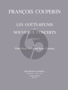 Couperin Les Gouts Reunies Vol.2 Concertos 9-10-11-14 (Flute[Oboe/Violin]-Bc)