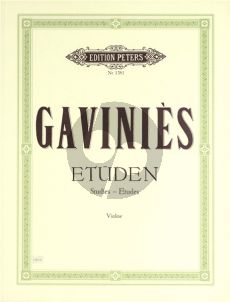 Gavinies 24 Matinees (Etuden) (edited by Walther Davidsson)