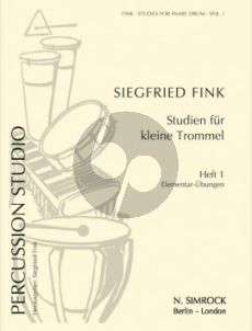 Fink Percussion Studio Vol.1 Studies for Snare Drum: Elementary Exercises