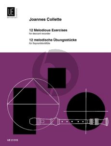 Collette 12 Melodious Exercises for Descant Recorder