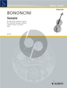 Bononcini Sonata a-minor Violoncello-Bc (Hugo Ruf)