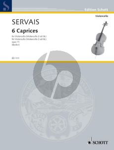 Servais 6 Capricen Op.11 (with 2nd.cello ad lib.) (Hugo Becker)