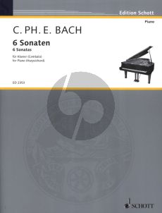 Bach 6 Sonaten Vol.1 No.1-3 Klavier oder Cembalo (18 Probestücke zu dem Versuch über die wahre Art das Klavier zu spielen) (Herausgegeben von Erich Doflein)