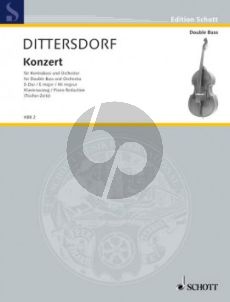 Dittersdorf Konzert E-dur Krebs 172 Kontrabass und Orchester (Klavierauszug) (Franz Tischer-Zeitz)