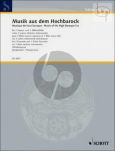 Musik aus dem Hochbarock (Music of the High Baroque Era) (SSA)