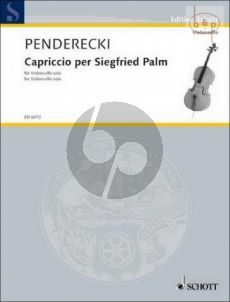 Penderecki Capriccio per Siegfried Palm Violoncello solo (1968) (difficult)