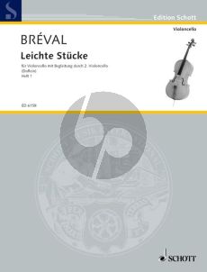 Breval Leichte Stucke Vol. 1 2 Violoncellos (Erich Doflein)