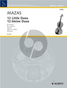 Mazas 12 kleine Duos Op. 38 Vol. 2 Violinen (Heinrich Dessauer)