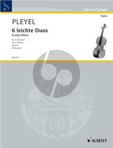 Pleyel 6 Easy Duets Op.8 2 Violins (Dessauer) (Grade 2)