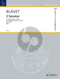 Blavet 2 Duets Op.1 No.5 and 6 2 Flutes (edited by Hugo Ruf) (Grade 3)