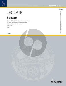 Leclair Sonata C-major Op.1 No.2 Flute[Vi.]-Bc (Hugo Ruf)