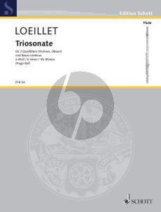 Loeillet Triosonate e-moll Op. 1 No. 6 2 Flöten und Bc (Hugo Ruf)