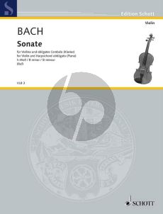Bach Sonata B-minor WQ 76 Violin-Bc (edited by Ruf) (Grade 4-5)