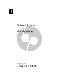Strauss Quartet A-major Op. 22 Violins-Viola and Violoncello (Parts)