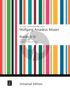 Mozart Rondo D-dur KV Anh.184 Flute-Piano (Frans Vester)