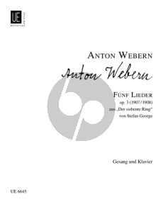 Webern Funf Lieder Op.3 (High) (Aus "Der siebente Ring)