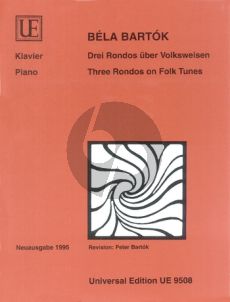 Bartok 3 Rondos über Volksweisen Klavier (Neuausgabe)