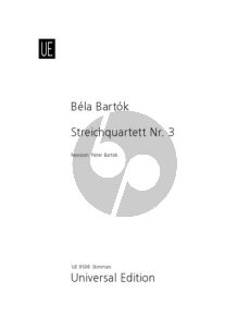 Bartok Quartet No.3 (1927) 2 Violins-Viola-Violoncello (Parts)