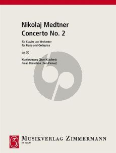Medtner Konzert No. 2 c-moll Op. 50 Klavier und Orchester (Klavierauszug)