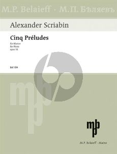 Scriabin 5 Preludes Op. 16 Klavier