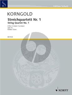 Korngold Quartet No.1 A-major Op.16 2 Vi.-Va.-Vc. (Parts)