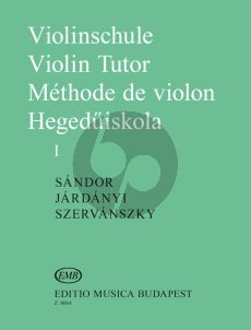 Sandor Szervansky Jardanyi Violin Method Violinschule - Violin Tutor Vol.1 (Hungarian, English, German, French)