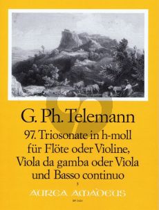 Telemann Trio Sonata h-moll TWV 42:h4 Flute-Viola da Gamba[Va.]-Bc)