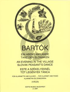 Bartok An Evening in the Village Clarinet-Piano (Vaczi)