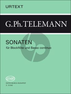 Telemann 7 Sonatas for Treble Recorder and Bc (edited by Janos Malina)