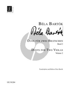 Bartok Duos Vol.2 2 Violas (edited by P. Bartok/Neubauer)