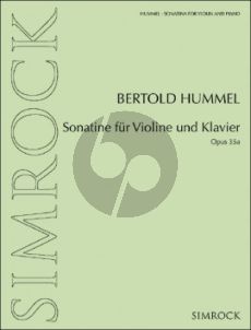 Hummel Sonatine Op. 35a Violine und Klavier (1969)