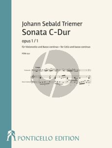Triemer Sonata C-Dur op. 1 No.1 Violoncello-Bc.