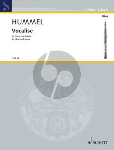 Hummel Vocalise (1994) Oboe-Piano