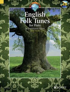 English Folk Tunes for Flute (54 Traditional Pieces) 1-2 Flutes (Bk-Cd)
