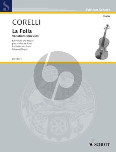 Corelli La Folia (Variations sérieuses) Violin-Piano (Leonard-Reger)
