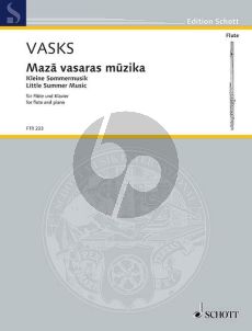 Vasks Little Summer Music Flute-Piano