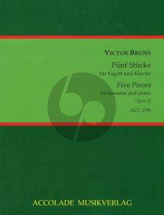 Bruns 5 Stücke Op.12 Fagott-Klavier